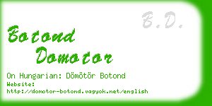 botond domotor business card